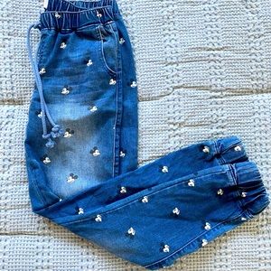 Disney Denim Mickey Mouse Joggers